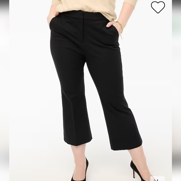 J. Crew Factory Pants - J Crew Kelsey Black Cotton/Viscose Flare Pant - Sz 4